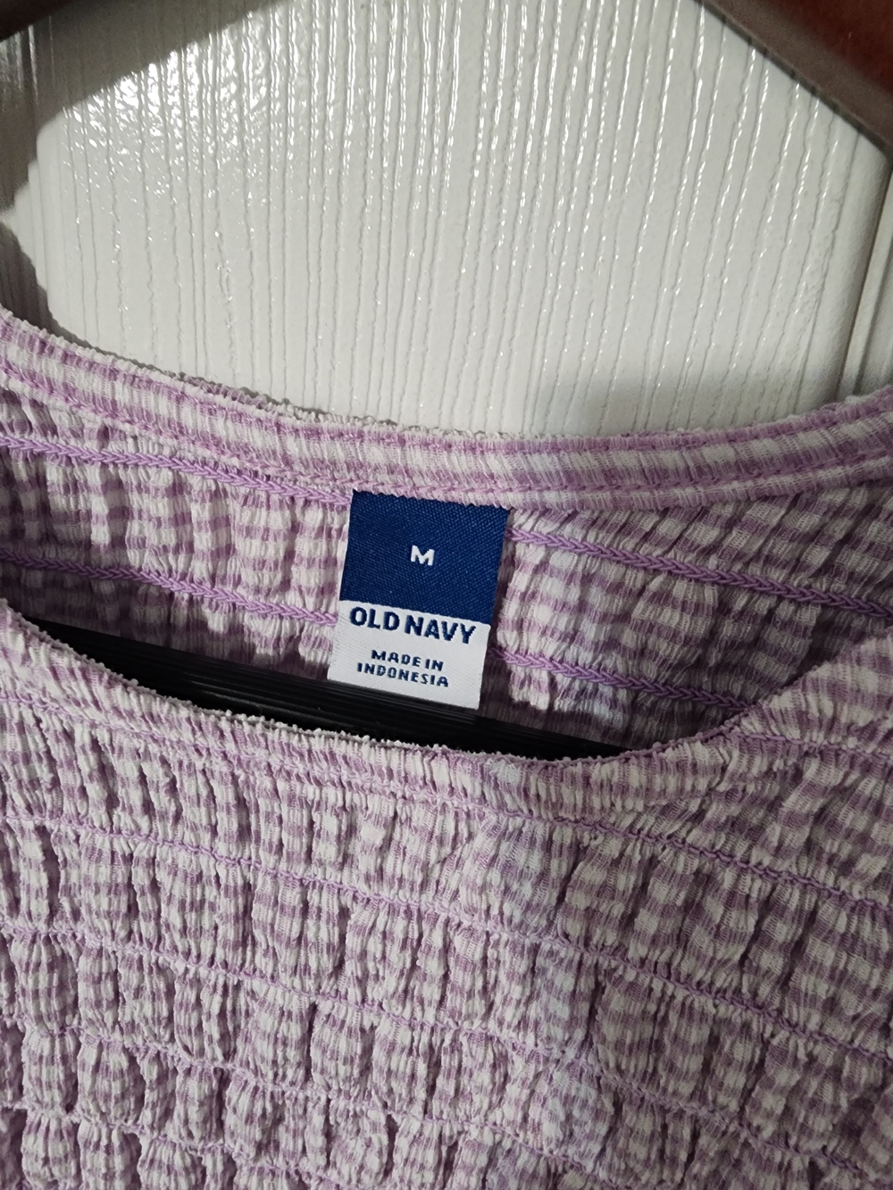 Old Navy NWOT Lavender Smocked Sleeveless Tank - Picture 4 of 6